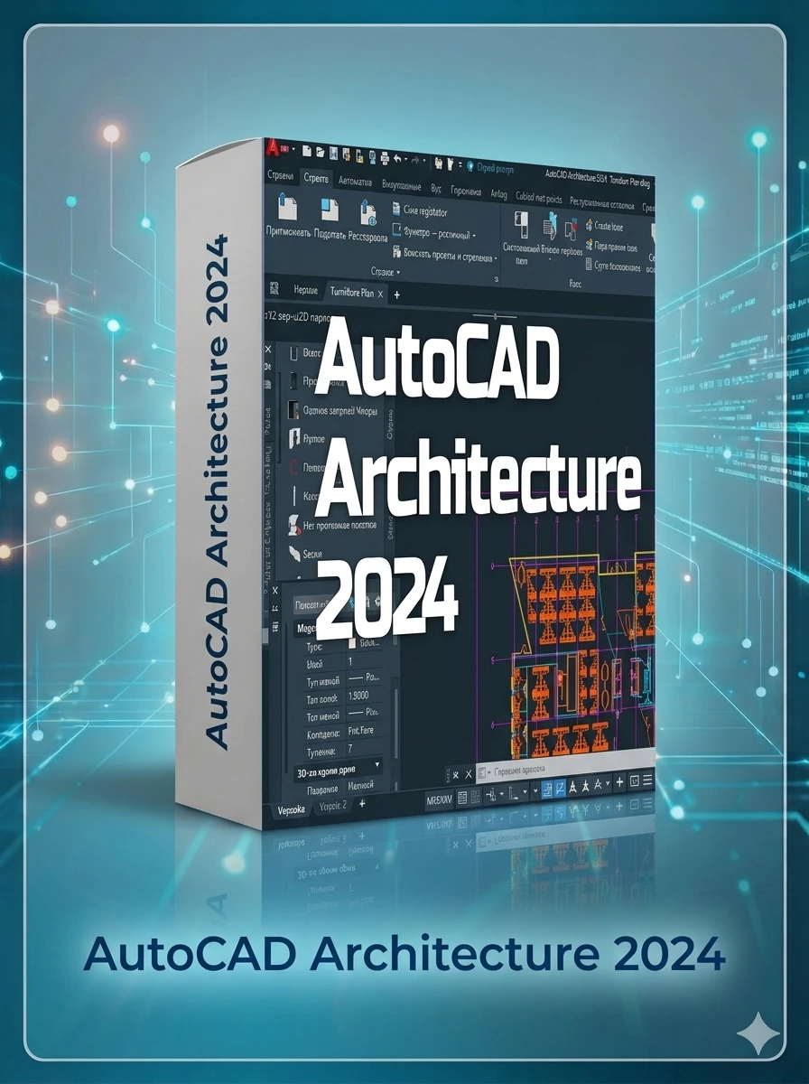 0 Программа Autodesk AutoCAD Architecture 2024.0.1 Update Only / Бессрочная активация. Неограниченное число устройств.